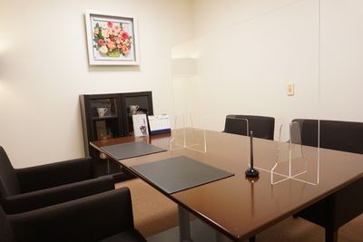 会議室の静かな一角