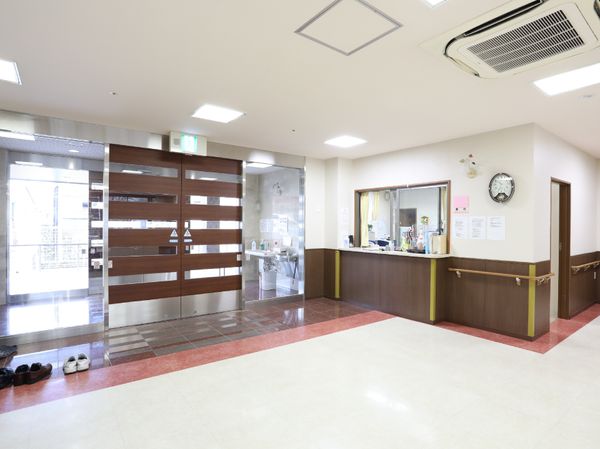 清潔な受付エリア