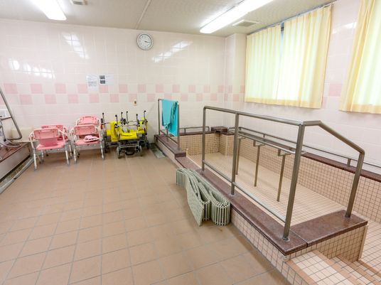清潔な浴室設備