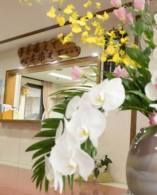優しい雰囲気のエントランス