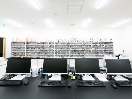 調剤室の作業台  