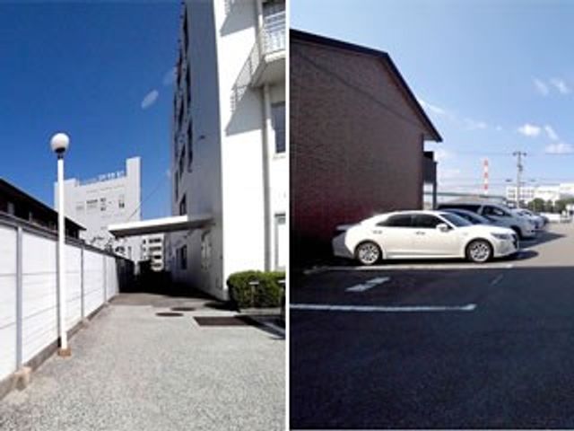 施設の外観 外観   青空の下に建物が並ぶ敷地で、駐車スペースも見えます。出入りしやすい落ち着いた雰囲気です。