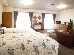 ゆったりした居室の一角