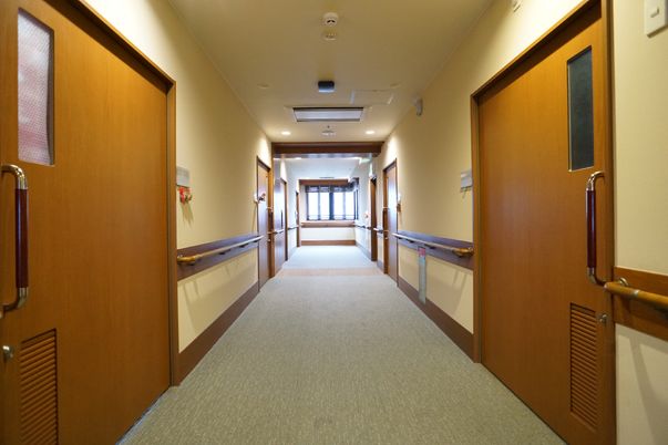 ゆったりとした廊下