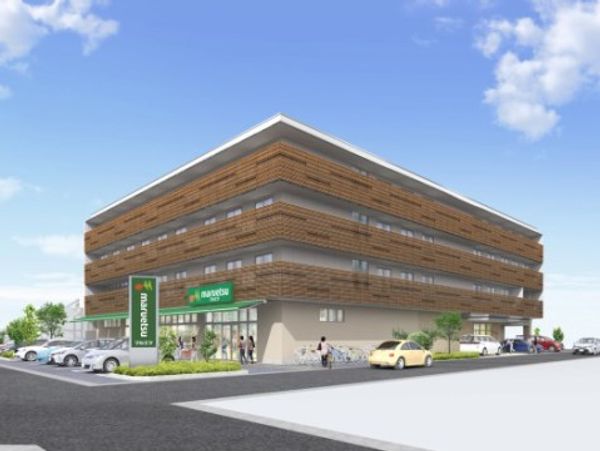 明るい外観の施設