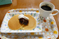 甘味が添えられた軽食