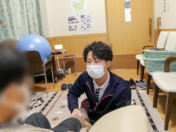 機能訓練でサポート中