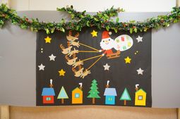 クリスマスの飾りつけ