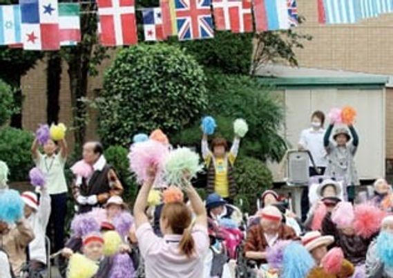 祭りの様子 中庭