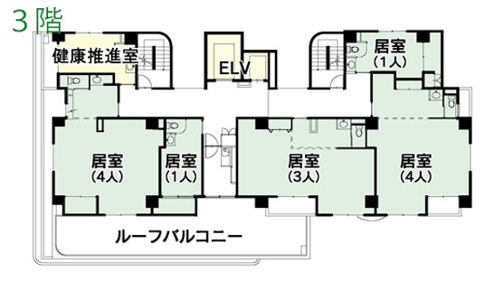 居室の配置図