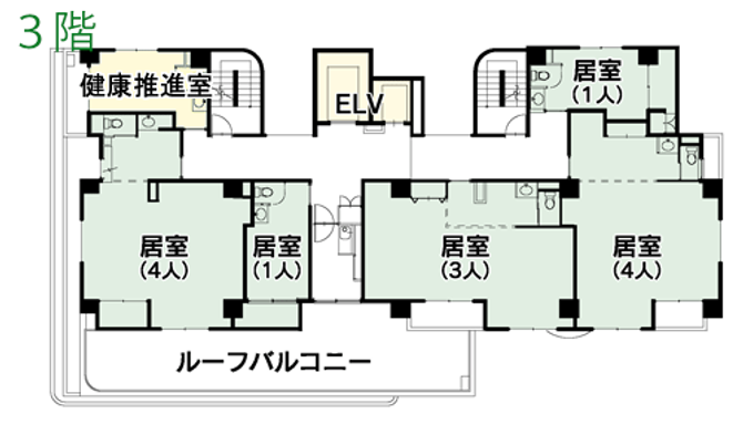 居室の配置図