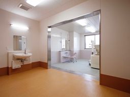 清潔な浴室のある施設