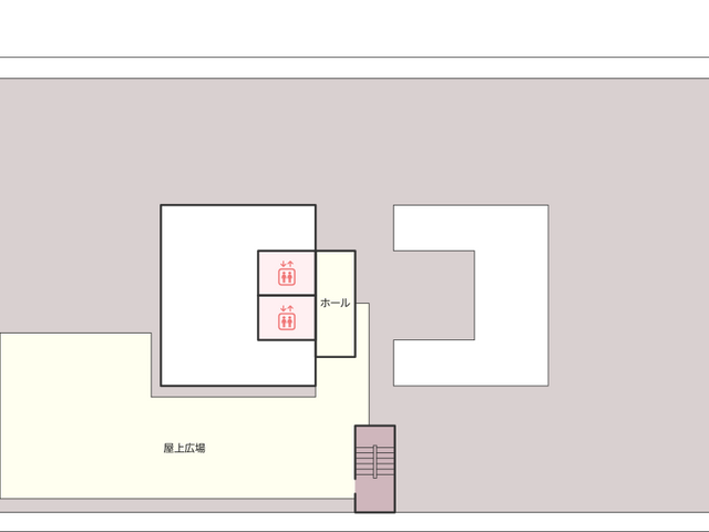 屋上庭園 庭 職員が利用できる開放的なスペースです。リラックスできる環境が整っています。