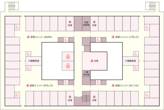 施設の間取り図