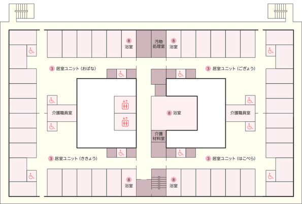 施設の間取り図