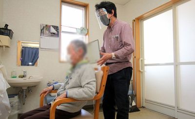 ケア中の様子が伝わる室内