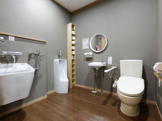 清潔な洗面トイレ空間