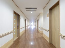 明るく清潔な廊下