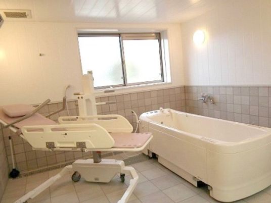 清潔な浴室設備