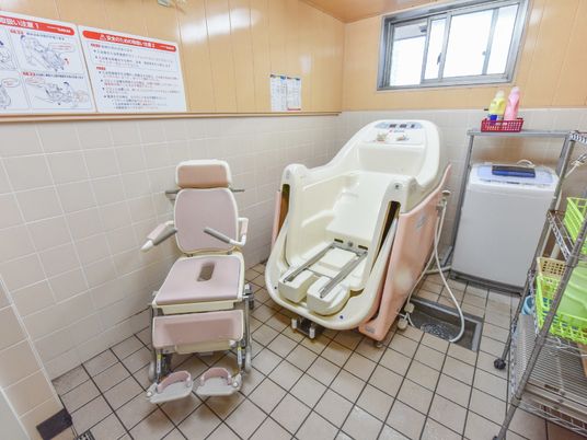 清潔な浴室設備