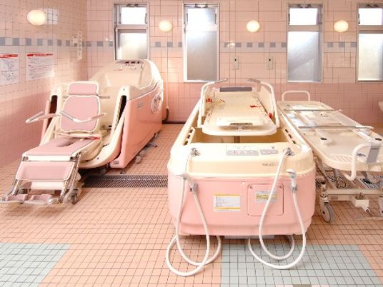 清潔な浴室設備