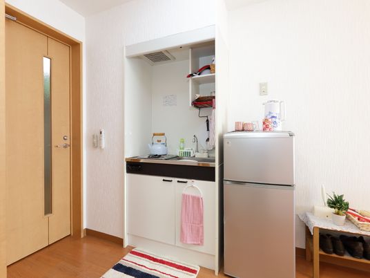 居室のキッチンコーナー