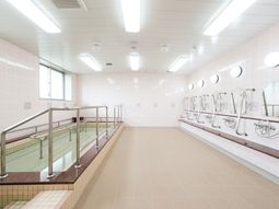清潔な浴室の一角