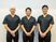 笑顔のスタッフ3人の集合  