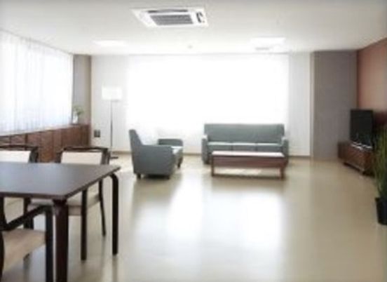 広々とした職員用ラウンジ