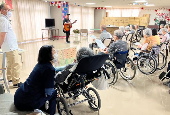 音楽活動が行われるリビング