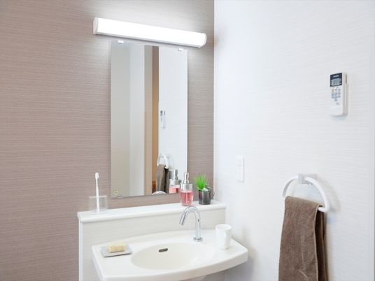 清潔感のある洗面台