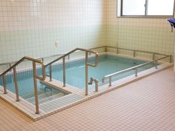 安全な手すり付き浴室