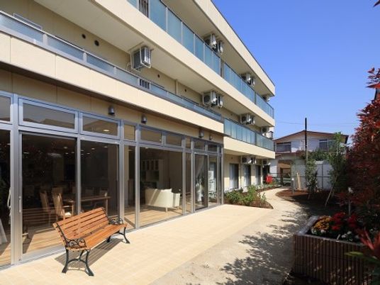 明るく開放的な中庭です。