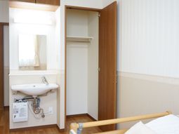 清潔な居室の一角