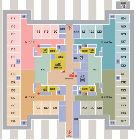 明るい廊下の間取り図