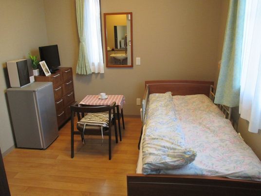 日差しが差し込む居室