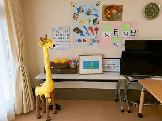 カレンダーがある居室