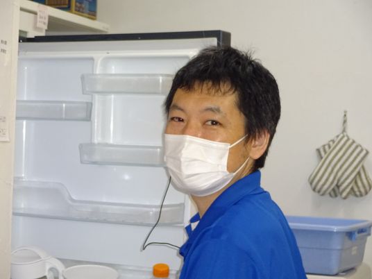 スタッフの休憩室風景