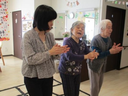 楽しげなレクリエーションの様子