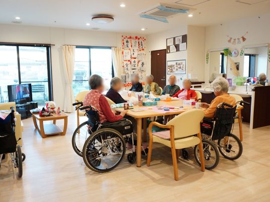 明るい共有スペース