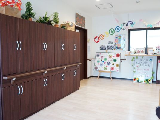 明るいエントランス