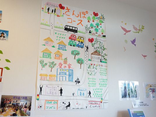 手作り掲示物の壁面