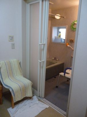 バリアフリー浴室の入口