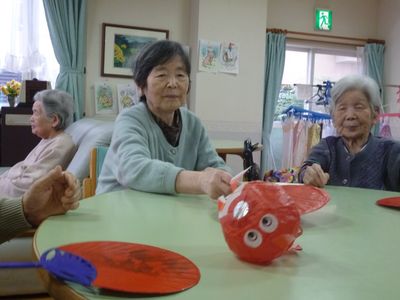 共有スペースでの和やかな時間