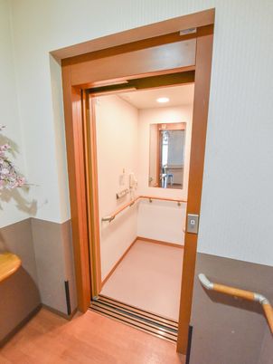 バリアフリーの洗面台入口