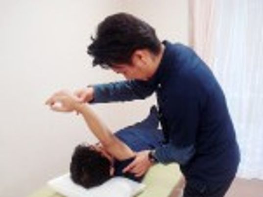 リハビリ施術中の部屋  