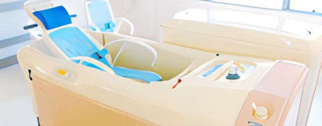 ゆったり浴槽のある浴室