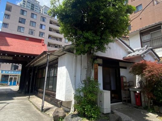緑に囲まれた建物外観  