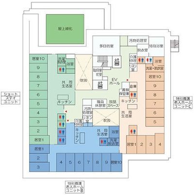 施設のフロア図