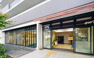 開放感ある入口